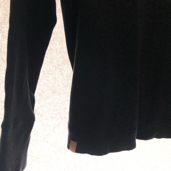 Lunya black crew neck sweater pop over size Medium Pima cotton comfy - Picture 6 of 10